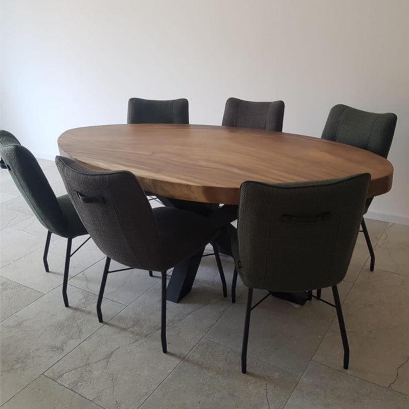 Suar Oval Tree Trunk Table Manado 